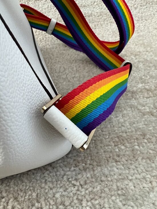 Kate Spade Darcy Flap Pride Rainbow Pebbled Leather Backpack main image 11